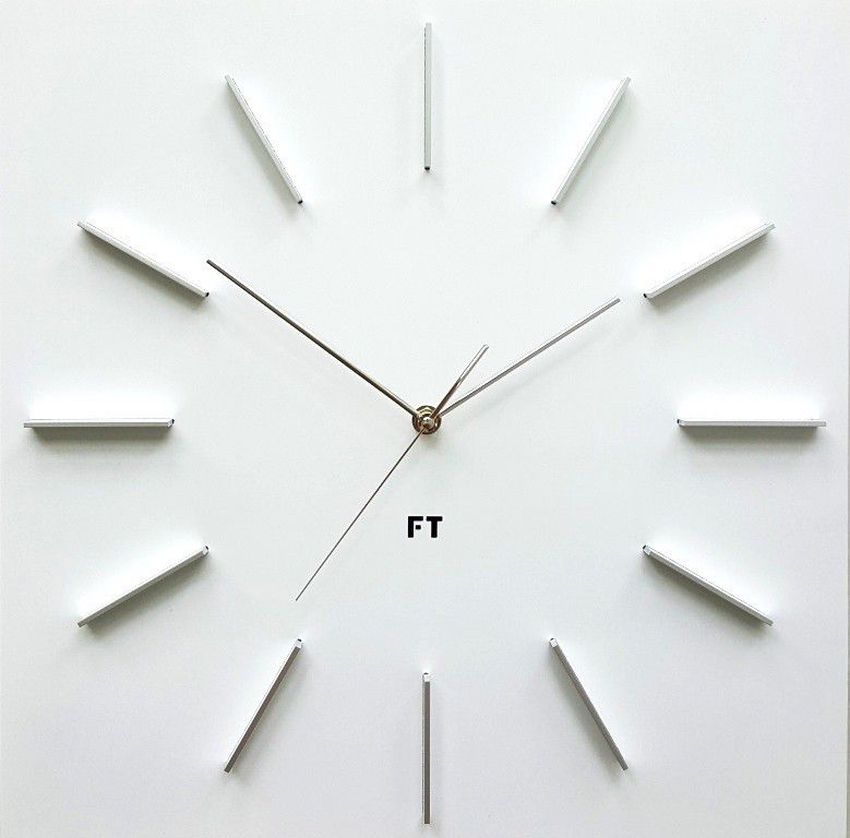 Future Time FT1010WH Square white 40cm Designové hodiny - 4home.cz