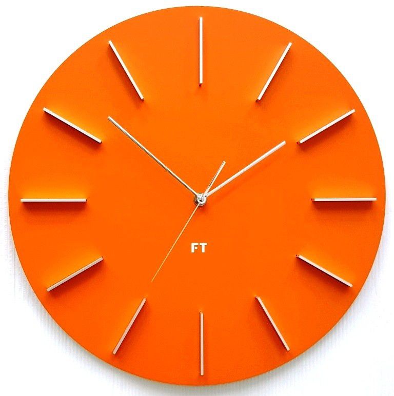 Dětské designové nástěnné hodiny Future Time FT2010OR Round orange 40cm - alza.cz