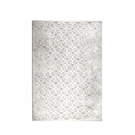 Světle šedý koberec ZUIVER YENGA 160x230 cm s černými vzory