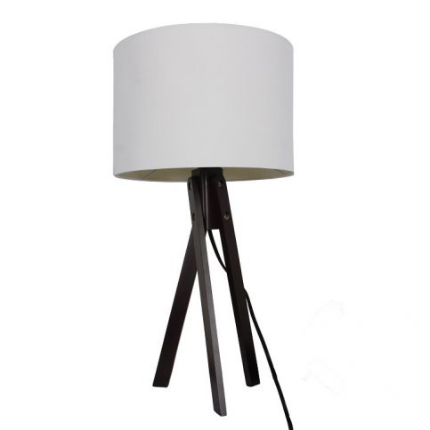 Tempo Kondela Stolní lampa LILA Typ 4 - bílá / dřevo - ATAN Nábytek