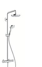 Sprchový systém Hansgrohe Croma Select S na stěnu s termostatickou baterií bílá/chrom 27253400 - Siko - koupelny - kuchyně
