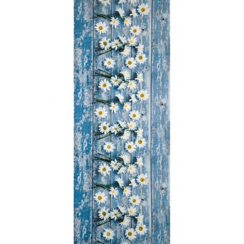 Modrý vysoce odolný koberec Webtappeti Camomilla, 58 x 80 cm - Bonami.cz