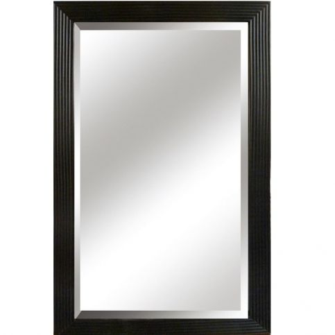 Zrcadlo, dřevěný rám černé barvy, Malkia TYP 1 - maxi-postele.cz