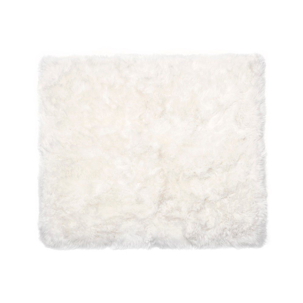 Bílý koberec z ovčí kožešiny Royal Dream Zealand Sheep, 130 x 150 cm - Bonami.cz