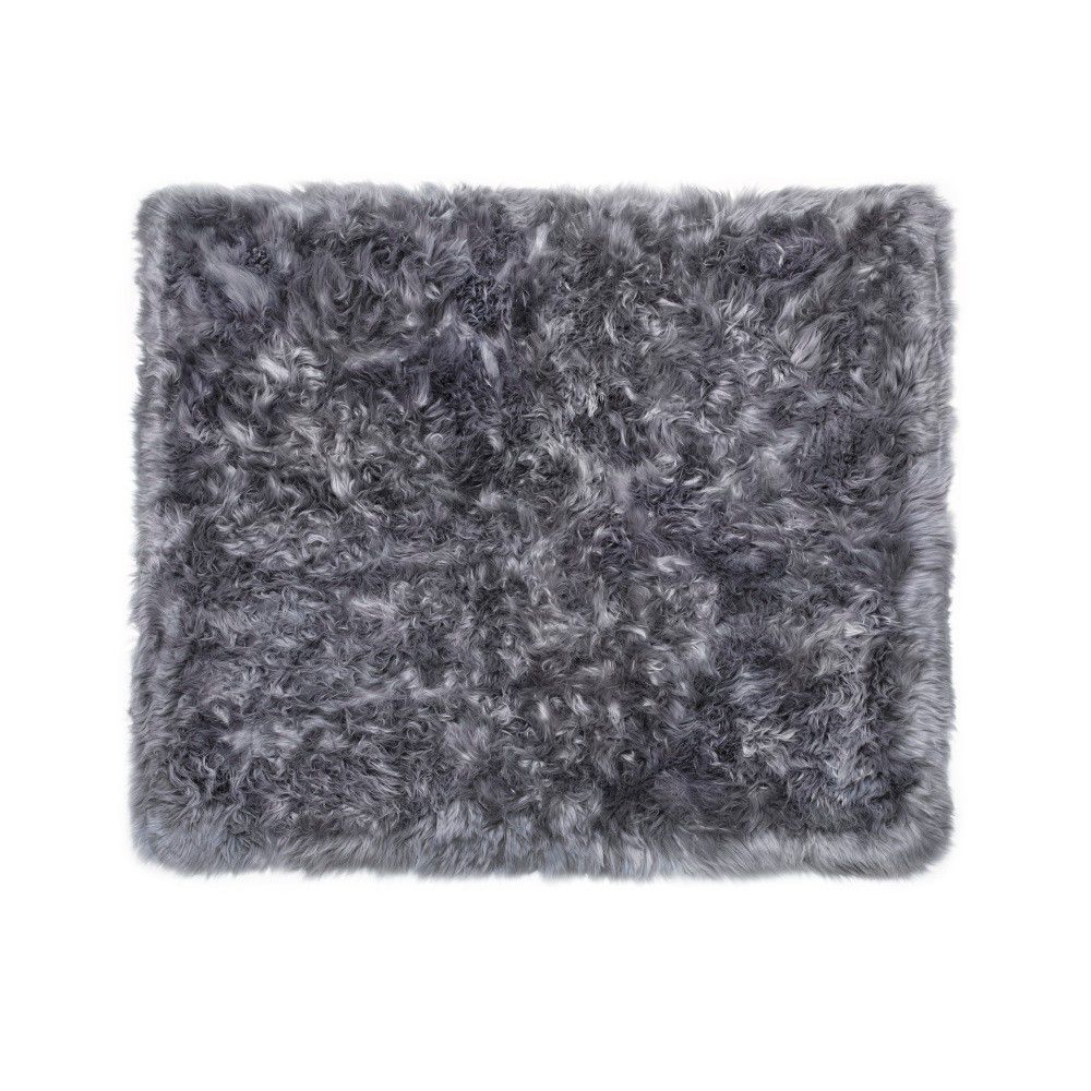 Šedý koberec z ovčí kožešiny Royal Dream Zealand Sheep, 130 x 150 cm - Bonami.cz