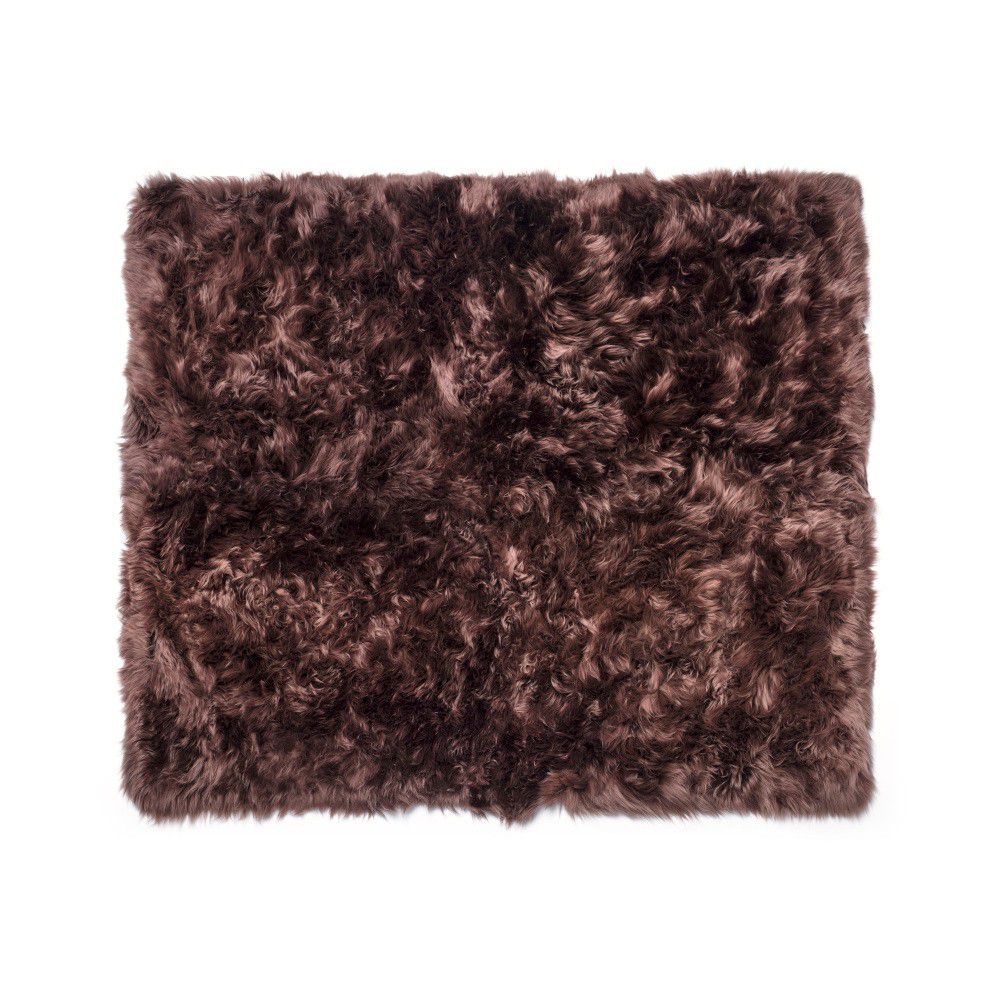 Tmavě hnědý koberec z ovčí kožešiny Royal Dream Zealand Sheep, 130 x 150 cm - Bonami.cz