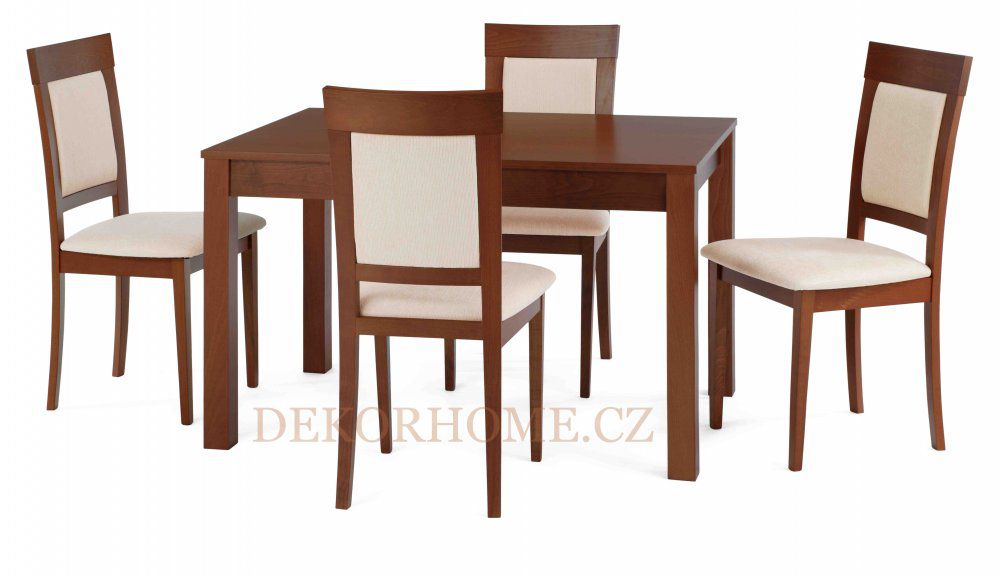 Jídelní stůl BT-4676 + 4 jídelní židle BC-3960 Autronic - DEKORHOME.CZ