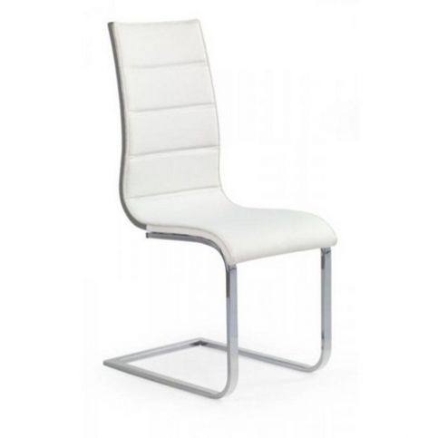 Kovová židle K104 Halmar černo-bílá - DEKORHOME.CZ