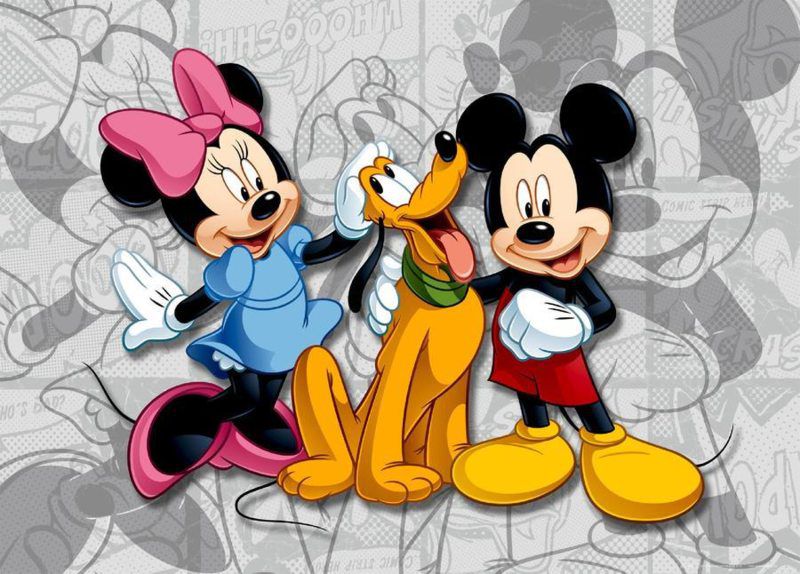 AG Design Mickey Mouse Minnie Disney - papírová fototapeta - Favi.cz