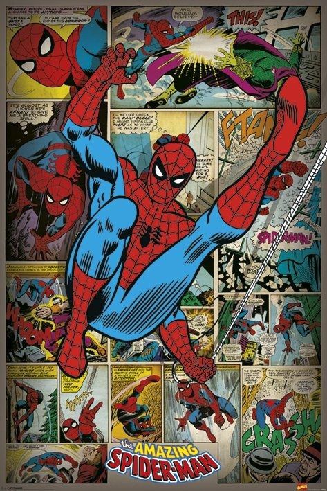 Plakát, Obraz - MARVEL COMICS - spider man ret, (61 x 91,5 cm) - Favi.cz