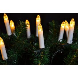 Nexos Klasické svíčky na vánoční strom - teple bílá D05960