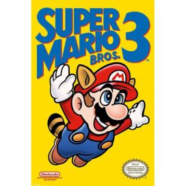 Plakát, Obraz - Super Mario Bros. 3 - NES Cover, (61 x 91.5 cm)