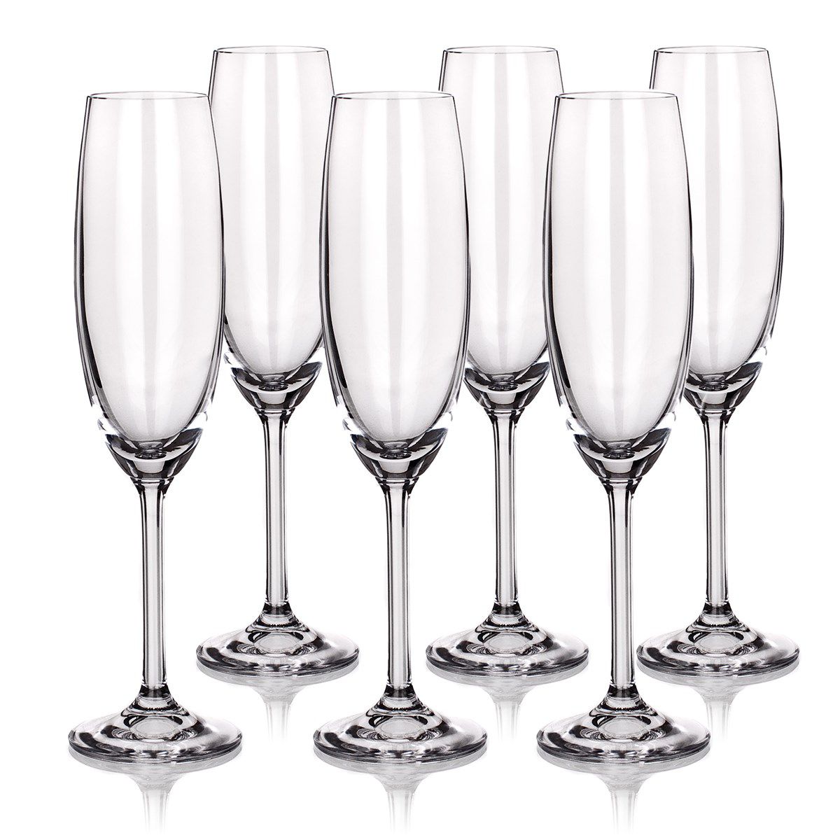 Banquet 6dílná sada sklenic na šampaňské, 220 ml - 4home.cz