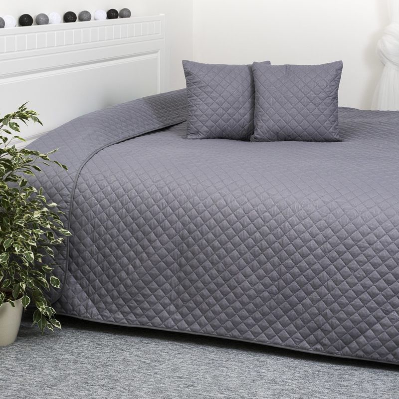 Přehoz na postel Orient šedá, 220 x 240 cm, 40 x 40 cm - Favi.cz
