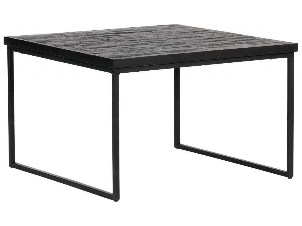 Hoorns Černý dřevěný konferenční stolek Sharky 60x60 cm - iodesign.cz