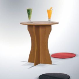 Odkládací stolek KRUH barevné provedení olše