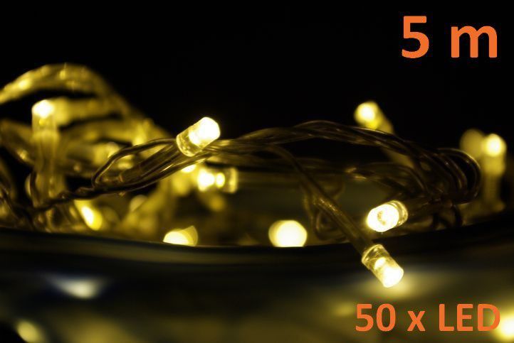 Nexos 820 Vánoční LED osvětlení 5 m - teple bílé, 50 diod - Favi.cz