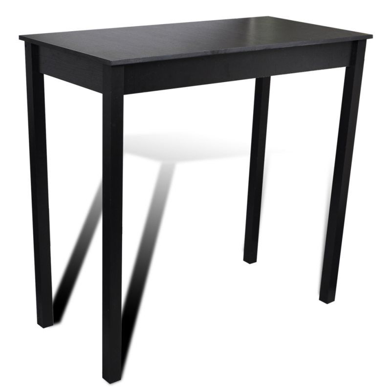 Černý barový / jídelní stůl 115 x 55 x 107 cm - Favi.cz