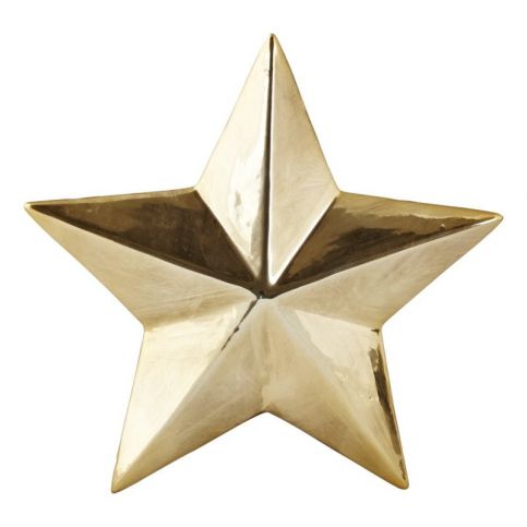 Dekorativní hvězda KJ Collection Ceramic Gold, 3,5 cm - Favi.cz