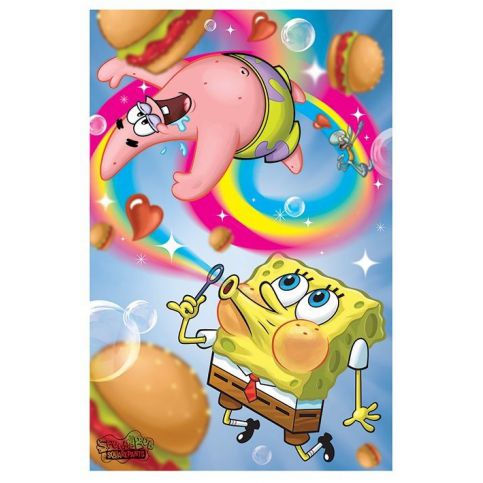 Plakát, Obraz - Spongebob v kalhotách - Rainbow, (61 x 91,5 cm) - Favi.cz