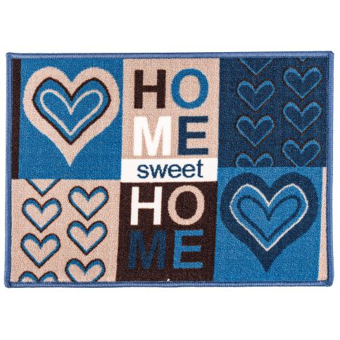 VOG Vnitřní rohožka Sweet Home modrá, 50 x 70 cm - 4home.cz