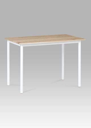Jídelní stůl 110x70 cm, dub san remo / bílý lak GDT-222 SRE Autronic - Favi.cz