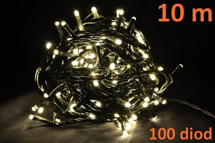 Nexos Trading GmbH & Co. KG Vánoční LED osvětlení 10m - teple bílé, 100 diod - Favi.cz