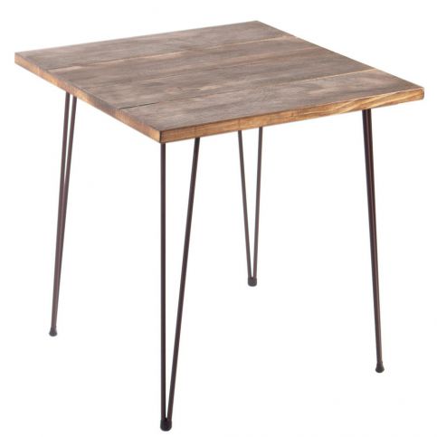 Jídelní stůl s deskou z bukového dřeva indhouse Chicago, 70 x 70 cm - Bonami.cz