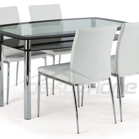 Jídelní stůl AT-1012 BK a 4 jídelní židle B827 Autronic - DEKORHOME.CZ