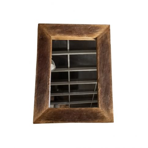 Zrcadlo z rekultivovaného dubového dřeva FLAME furniture Inc. Feel, 60 x 80 cm - Bonami.cz