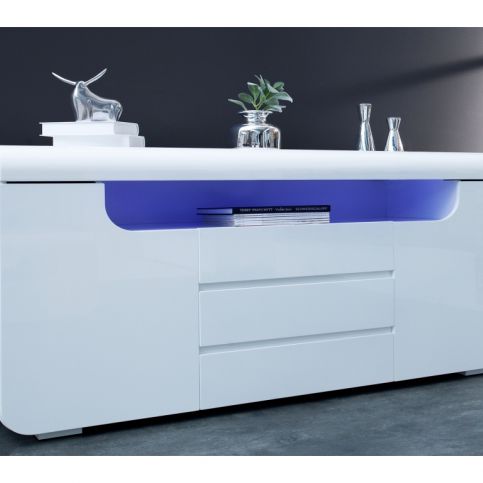 INV Komoda Amcubo 150cm LED bílá - Design4life