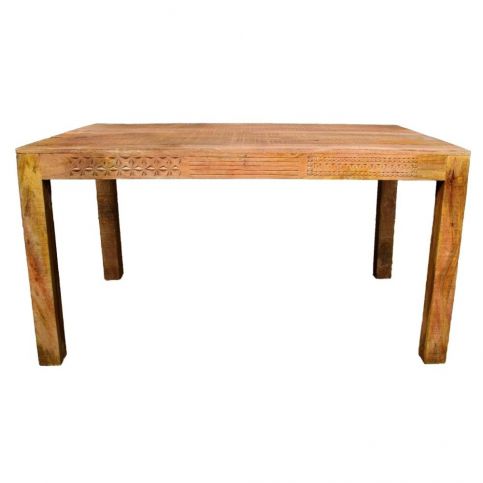Jídelní stůl z masivního mangového dřeva Massive Home Ella, 90 x 120 cm - Bonami.cz