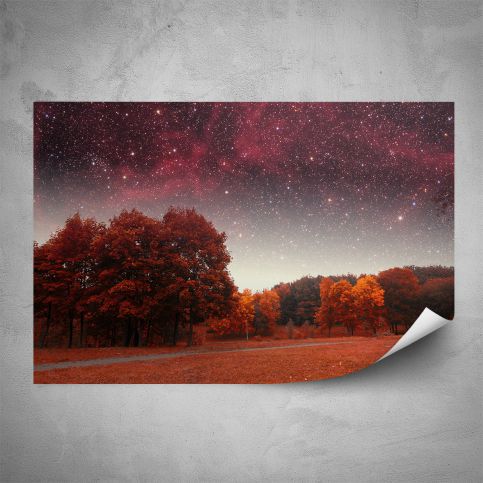 Plakát - Červená krajina (60x40 cm) - PopyDesign - Popydesign