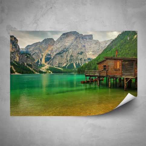 Plakát - Chatka na břehu jezera (60x40 cm) - PopyDesign - Popydesign