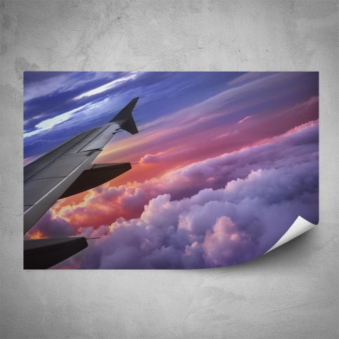 Plakát - Křídlo letadla detail (60x40 cm) - PopyDesign - Popydesign