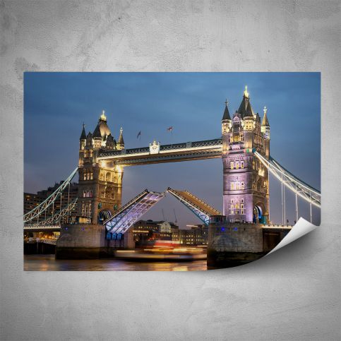 Plakát - Londýnský most v noci (60x40 cm) - PopyDesign - Popydesign