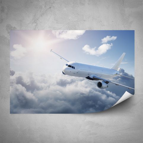 Plakát - Nakloněné letadlo (60x40 cm) - PopyDesign - Popydesign