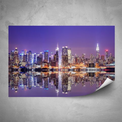Plakát - Noční Manhattan (60x40 cm) - PopyDesign - Popydesign