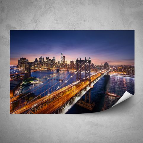 Plakát - Noční město (60x40 cm) - PopyDesign - Popydesign
