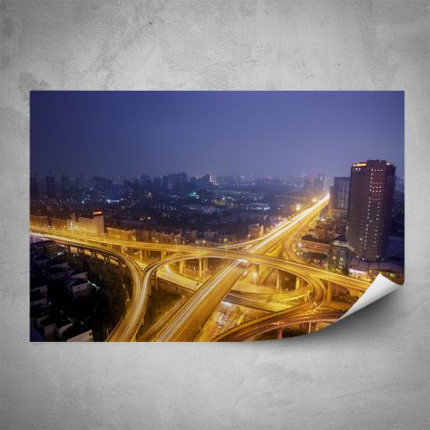 Plakát - Noční velkoměsto (60x40 cm) - PopyDesign - Popydesign