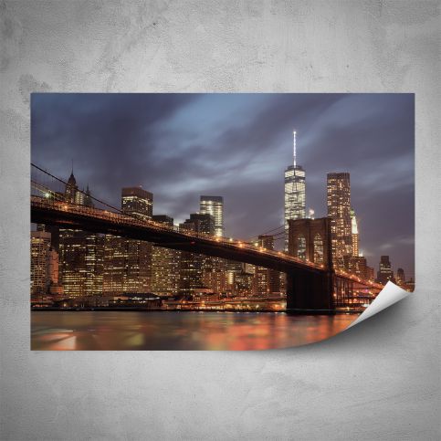 Plakát - Osvícený Manhattan (60x40 cm) - PopyDesign - Popydesign