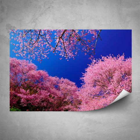 Plakát - Růžové koruny stromů (60x40 cm) - PopyDesign - Popydesign