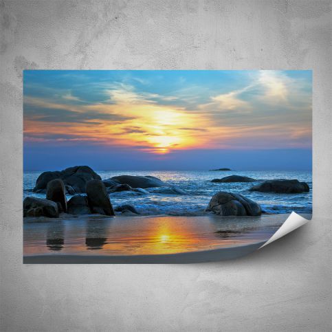 Plakát -  Večerní pobřeží (60x40 cm) - PopyDesign - Popydesign