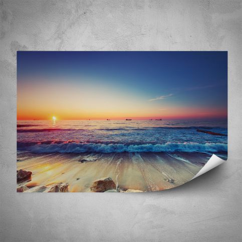 Plakát - Východ slunce nad mořem (60x40 cm) - PopyDesign - Popydesign