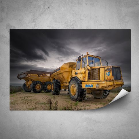 Plakát - Žlutý Truck (60x40 cm) - PopyDesign - Popydesign