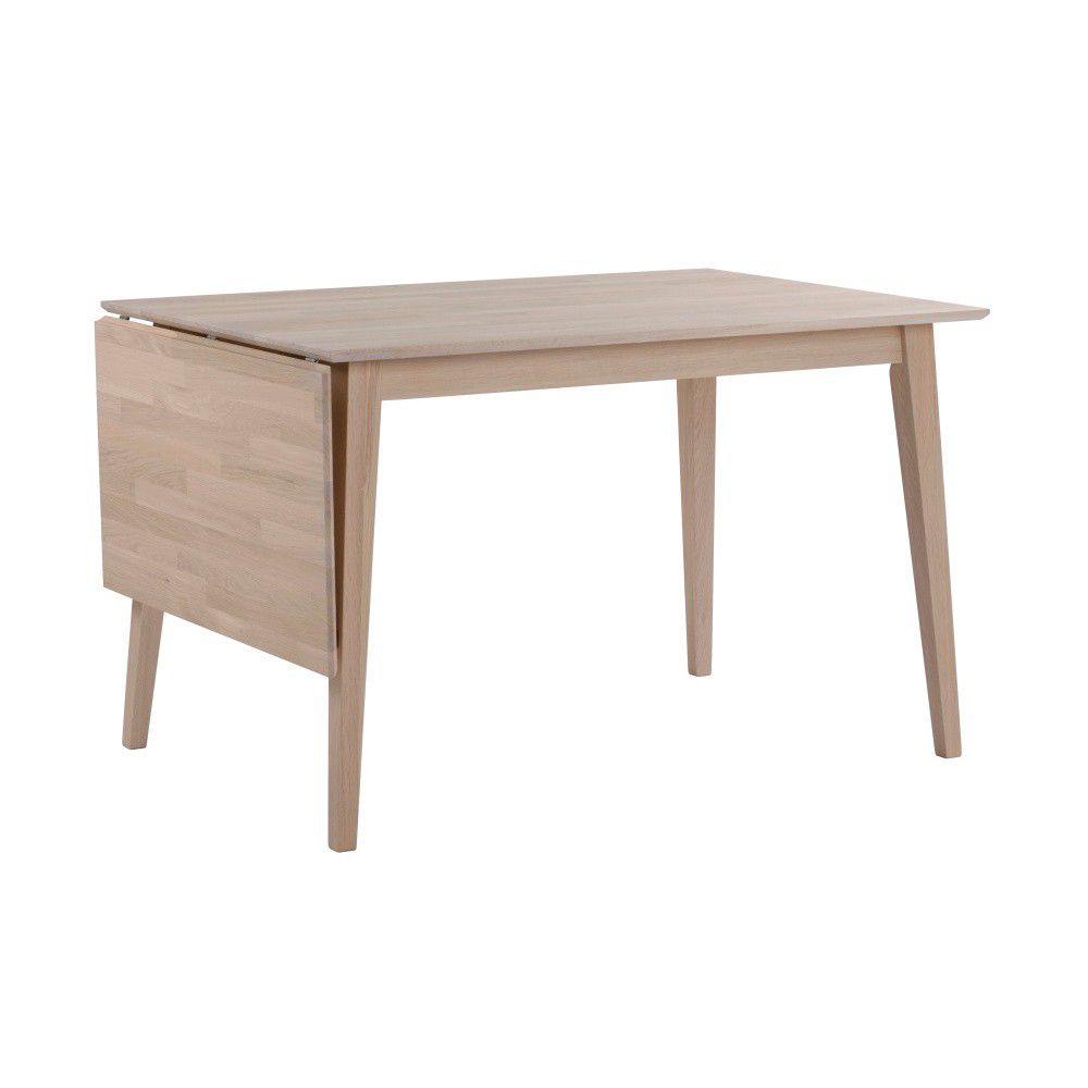 Matně lakovaný sklápěcí dubový jídelní stůl Rowico Filippa, 120 x 80 cm - Bonami.cz