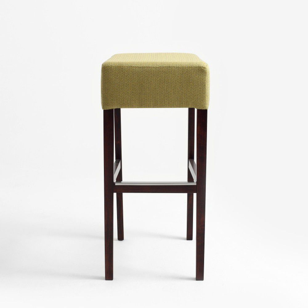 Nordic Design Žlutá látková barová židle Nordic Pott - Designovynabytek.cz
