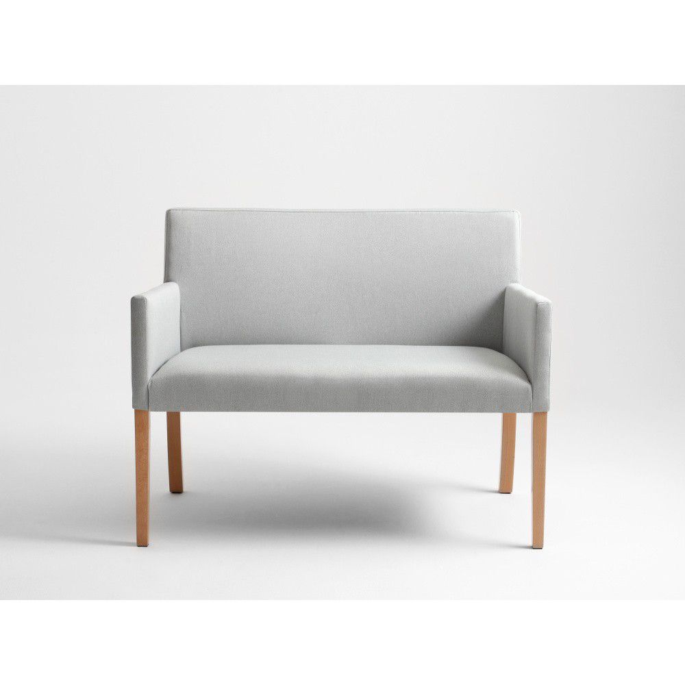 Nordic Design Světle šedá látková jídelní lavice Wilson 110 cm - Bonami.cz