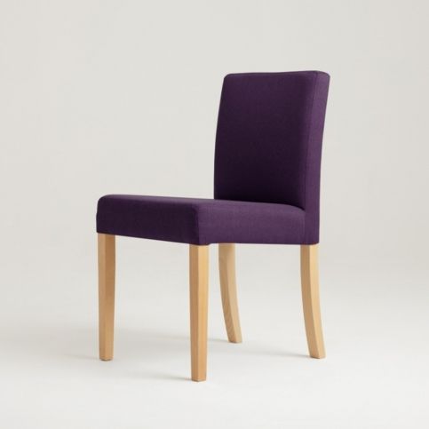 Fialová židle s přírodními nohami Custom Form Wilton - Bonami.cz