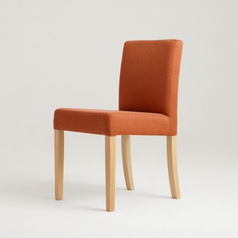 Oranžová židle s přírodními nohami Custom Form Wilton - Bonami.cz